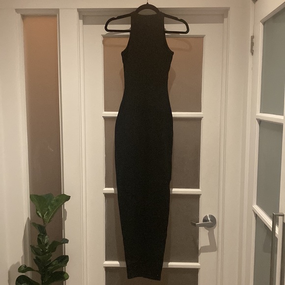 NWOT SKIMS black sleeveless maxi dress size XXS - Picture 5 of 8